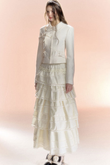 Multi-Layered Asymmetrical Lace Princess Skirt
