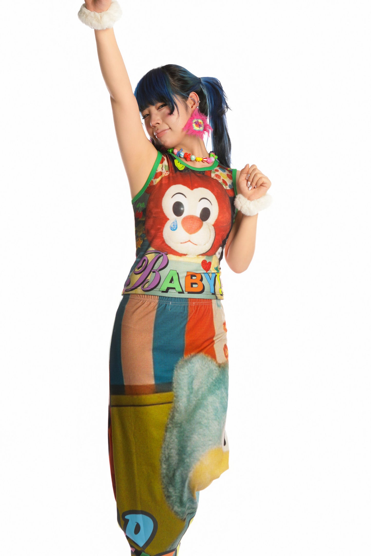 Y2K Devil Cat Print Sleeveless Tank Top