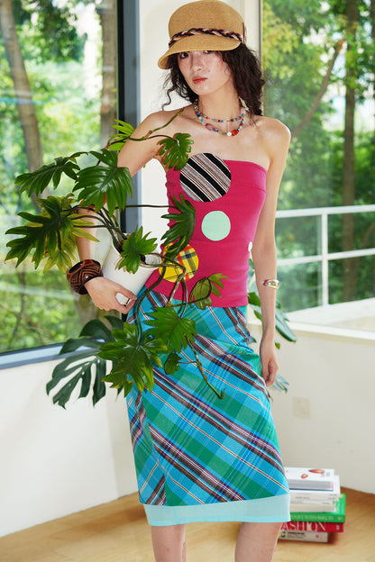Niche Color-Block Patchwork Vest