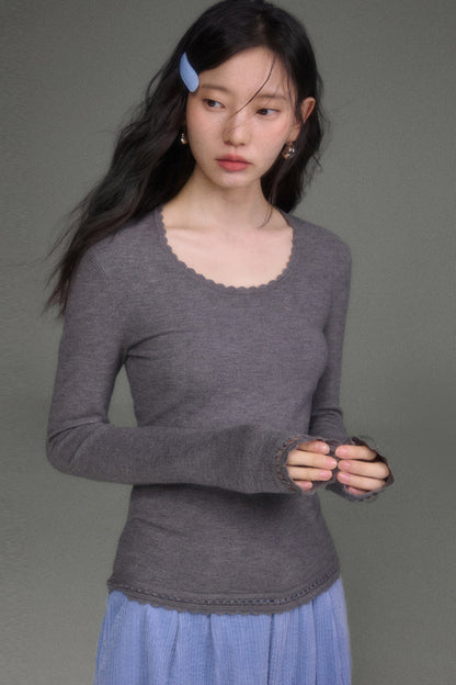 Hawthorn And Birds Jacquard Knit Cardigan And Top Set