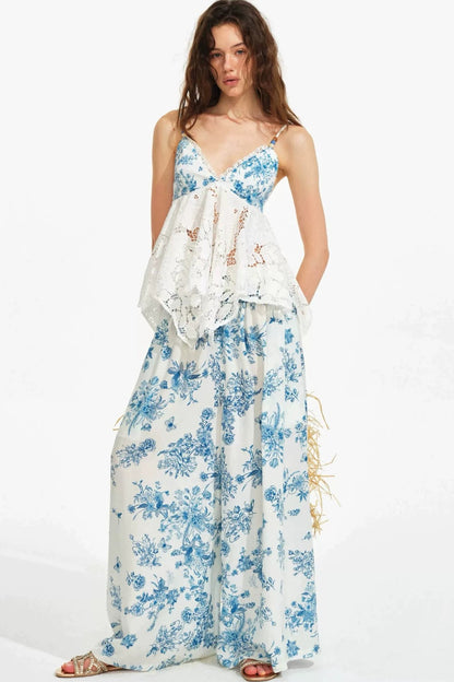 French Hand-Painted Tencel Lace Set-Up