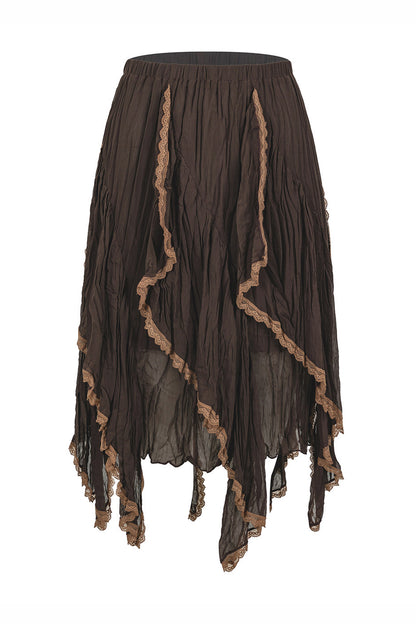 Ruffle Hem Autumn Skirt