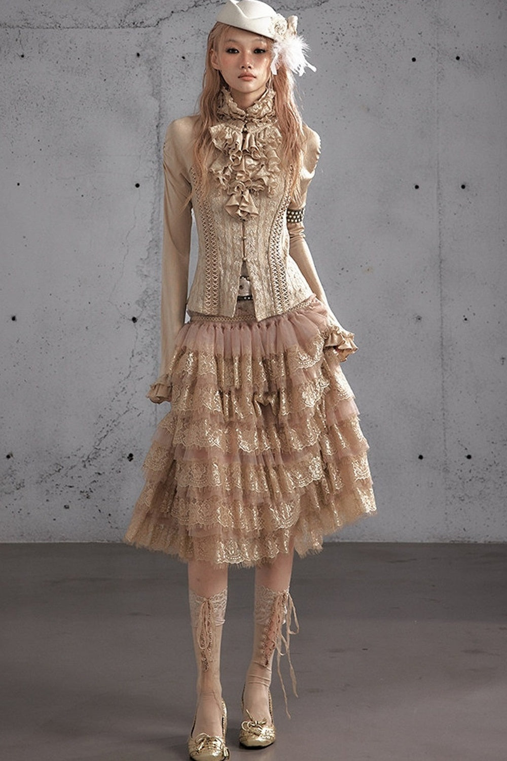 A-Line Tiered Cake Skirt