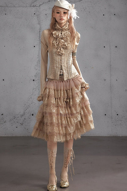 A-Line Tiered Cake Skirt