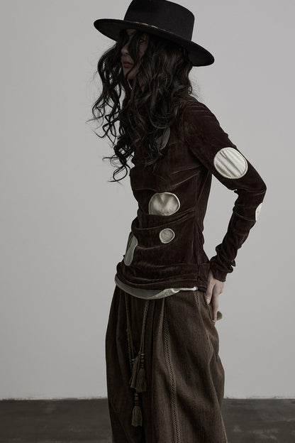 Double-Layered Hollow-Out T-Shirt