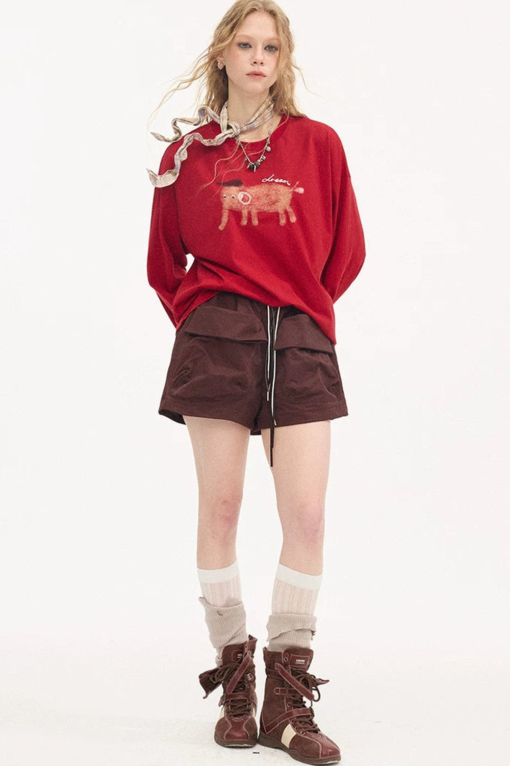 Cuffed Cargo Pants Shorts