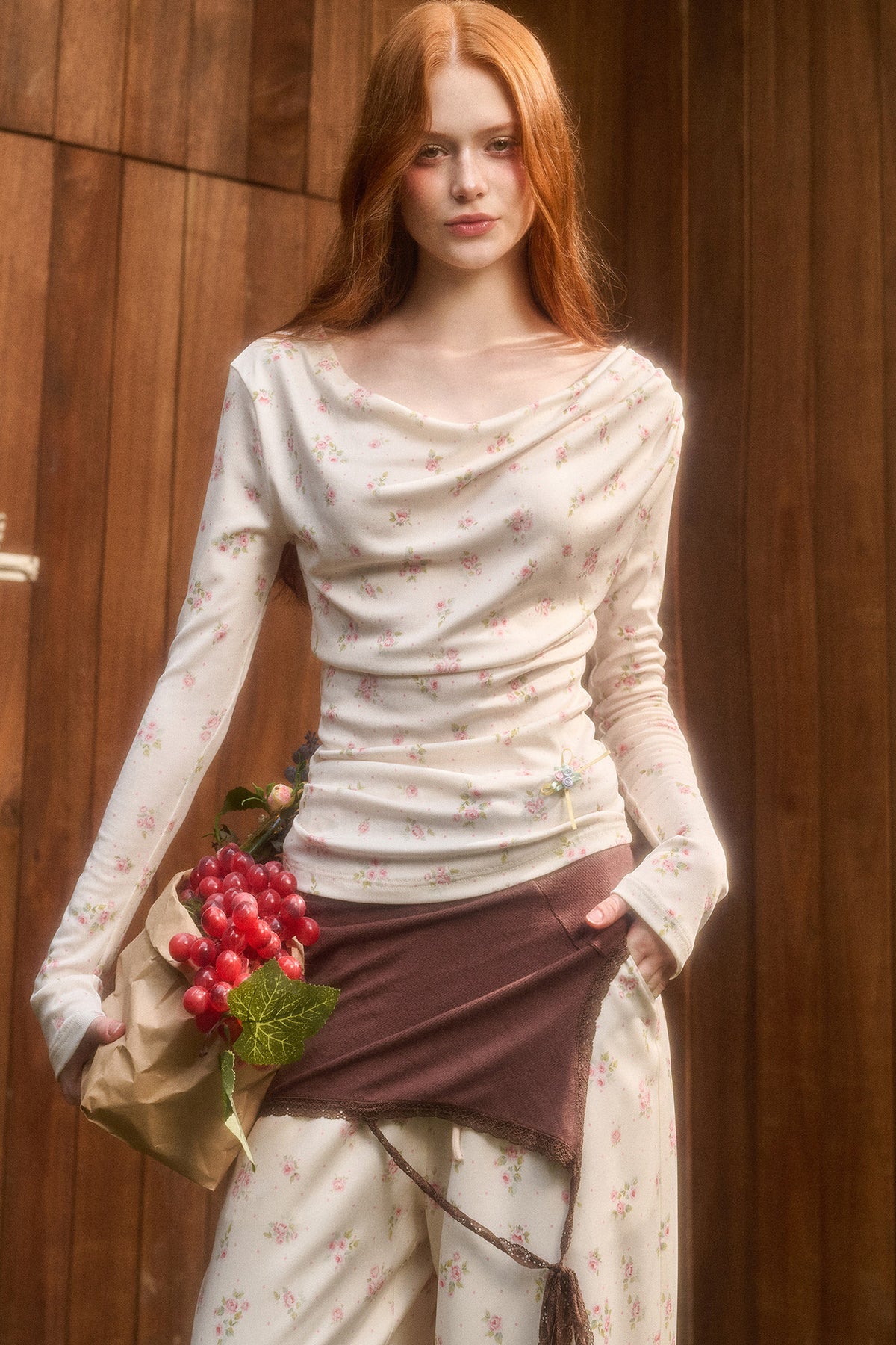 Liberty Style Print Top and Pants Set-Up