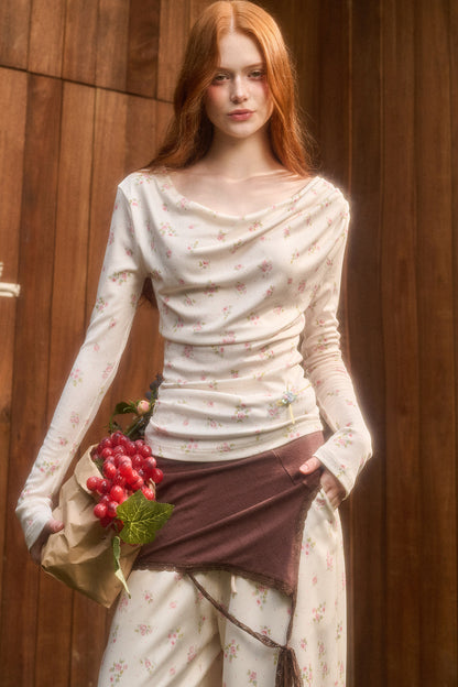 Liberty Style Print Top and Pants Set-Up