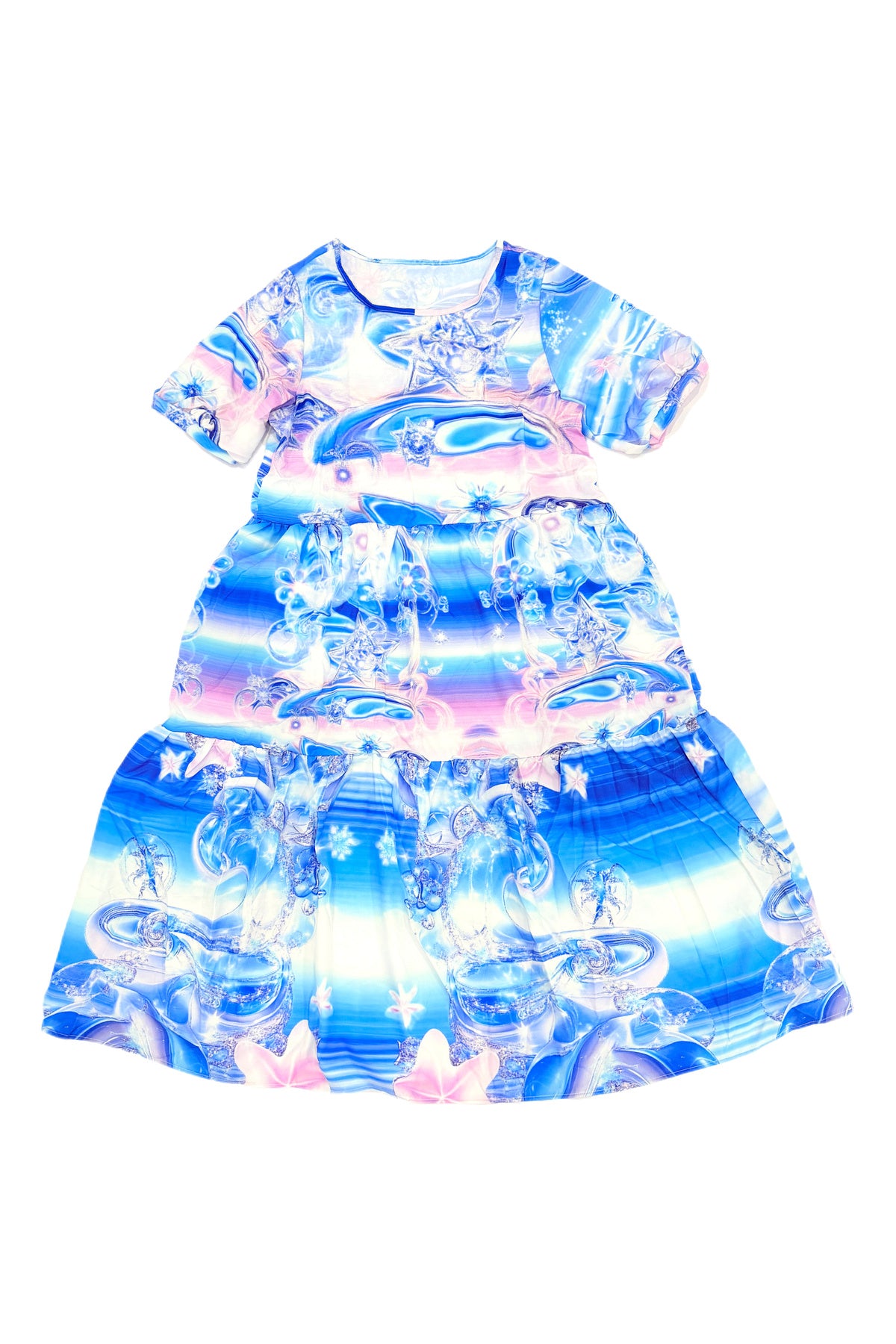 Y2K Mechanical Print Dress Set-Up