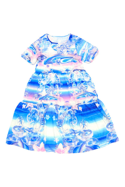 Y2K Mechanical Print Dress Set-Up