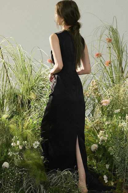Chinese Water Drop Collar Dress