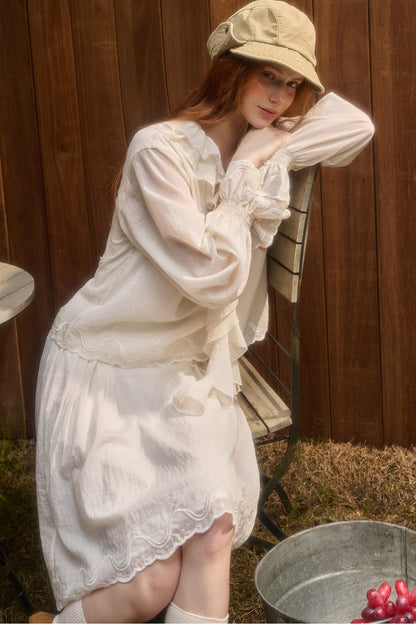 Tencel Cotton Lace Embroidery Set-Up