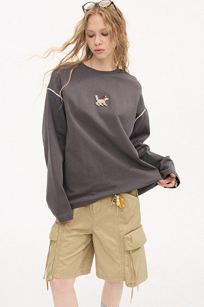 Khaki Washed Multi-Pocket Shorts