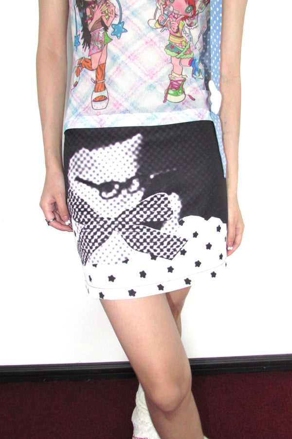 Cat Star Polka Dot Skirt