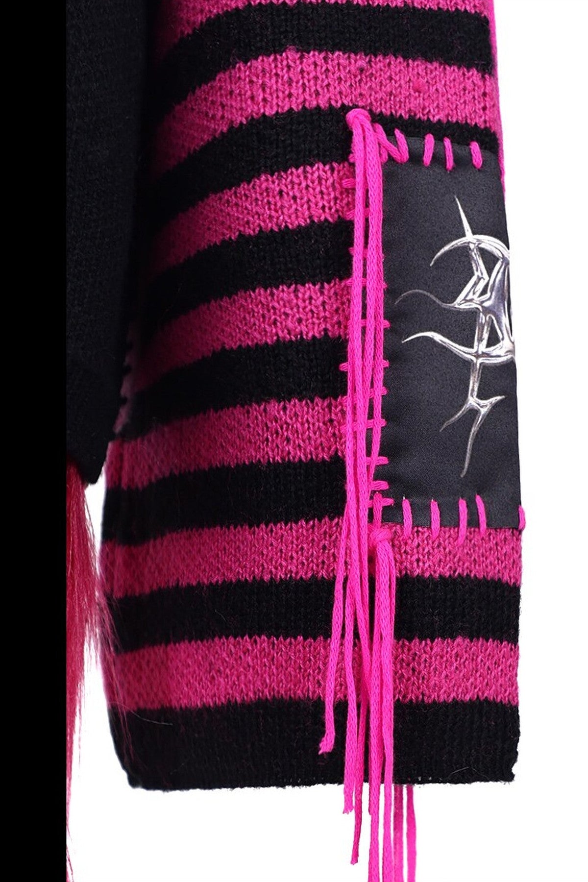 Cat Patchwork Striped Sweater