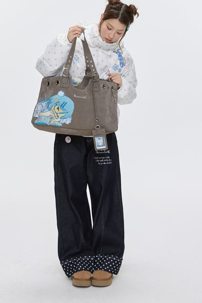 Vintage Comic Girl Tote Bag