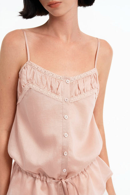 Tencel Lace Patchwork Camisole