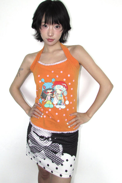 Cat Star Polka Dot Skirt