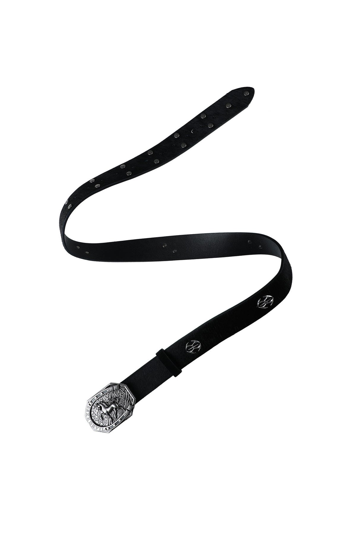 Horsehair Leather Rivet Horse Belt