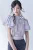 벚꽃 회보라색 소매 상의