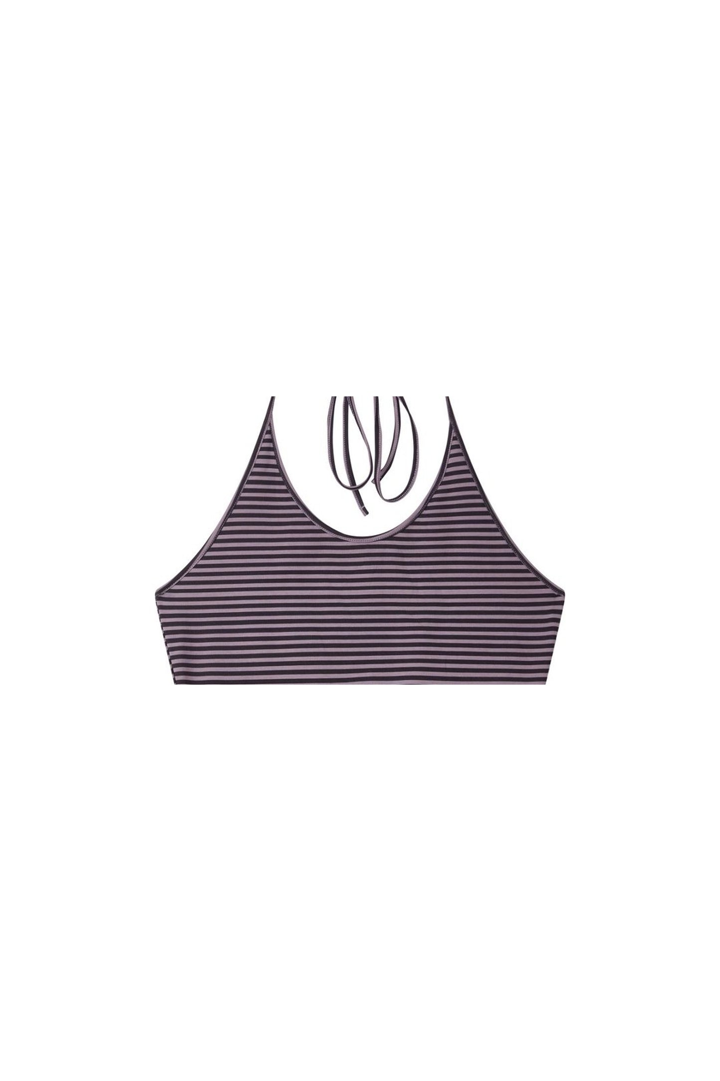 Striped Halter Neck Blouse Set-Up