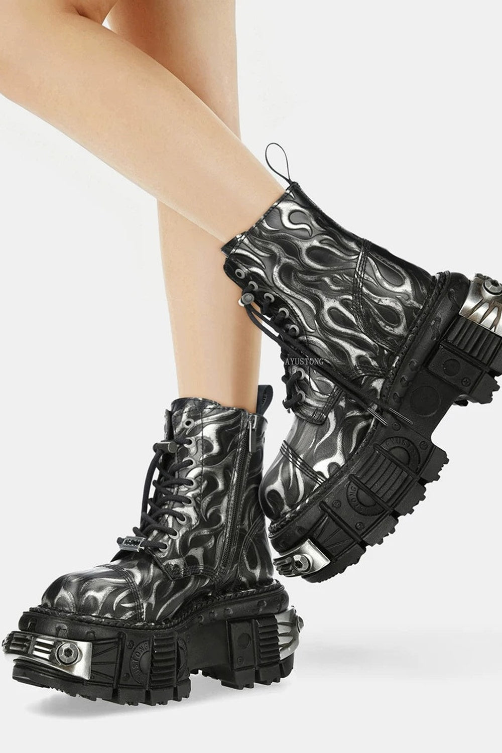 Y2K Punk Platform Boots
