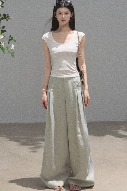 Lyocell Embroidered Waist Top