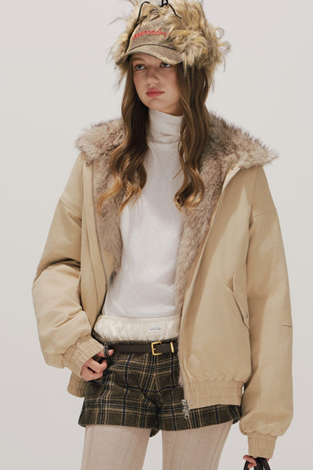 Workwear Cotton Padded Jacket and Shorts Set-Up
