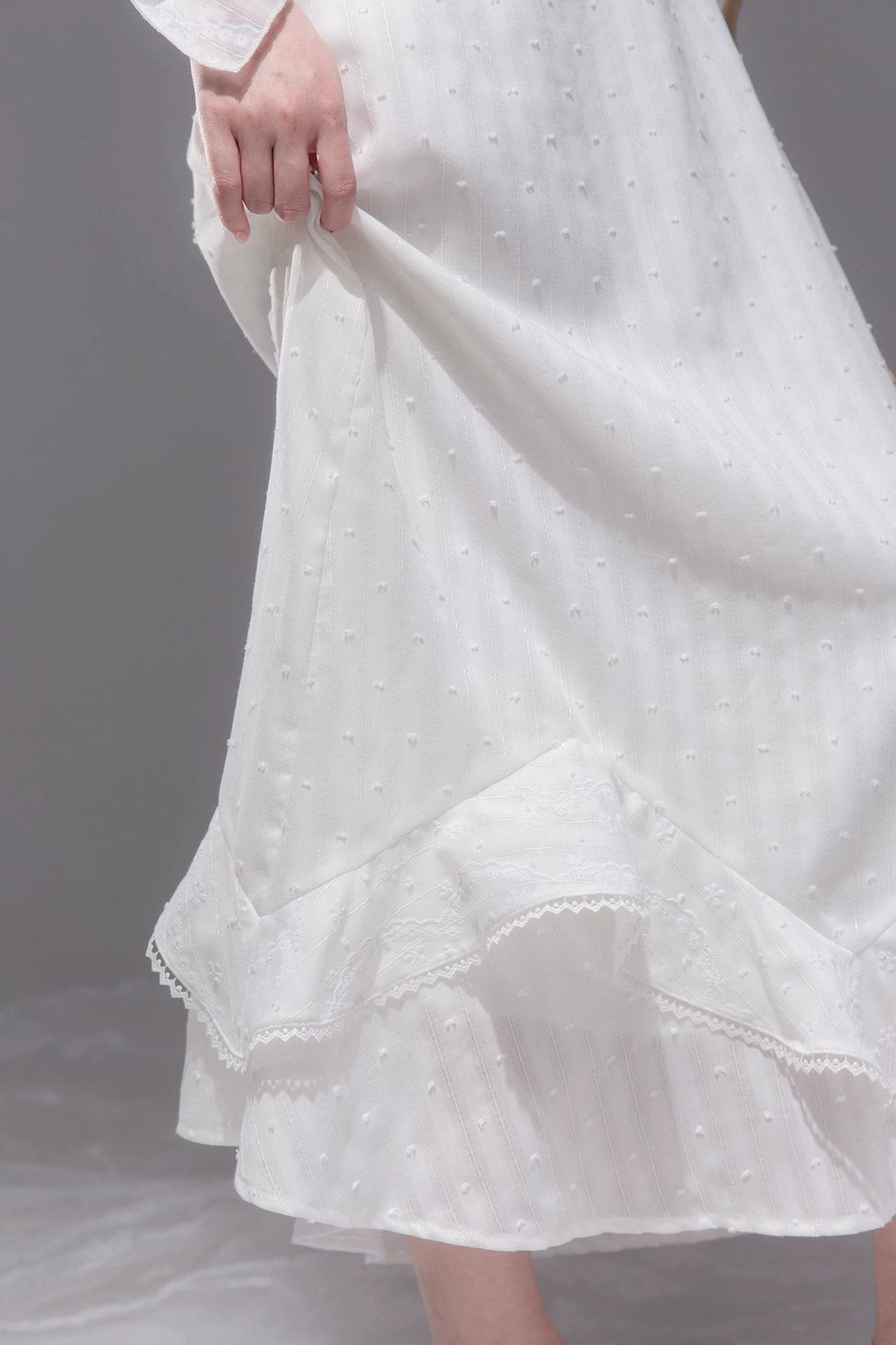Daytime Clouds Ruffle Mermaid Skirt Set-Up
