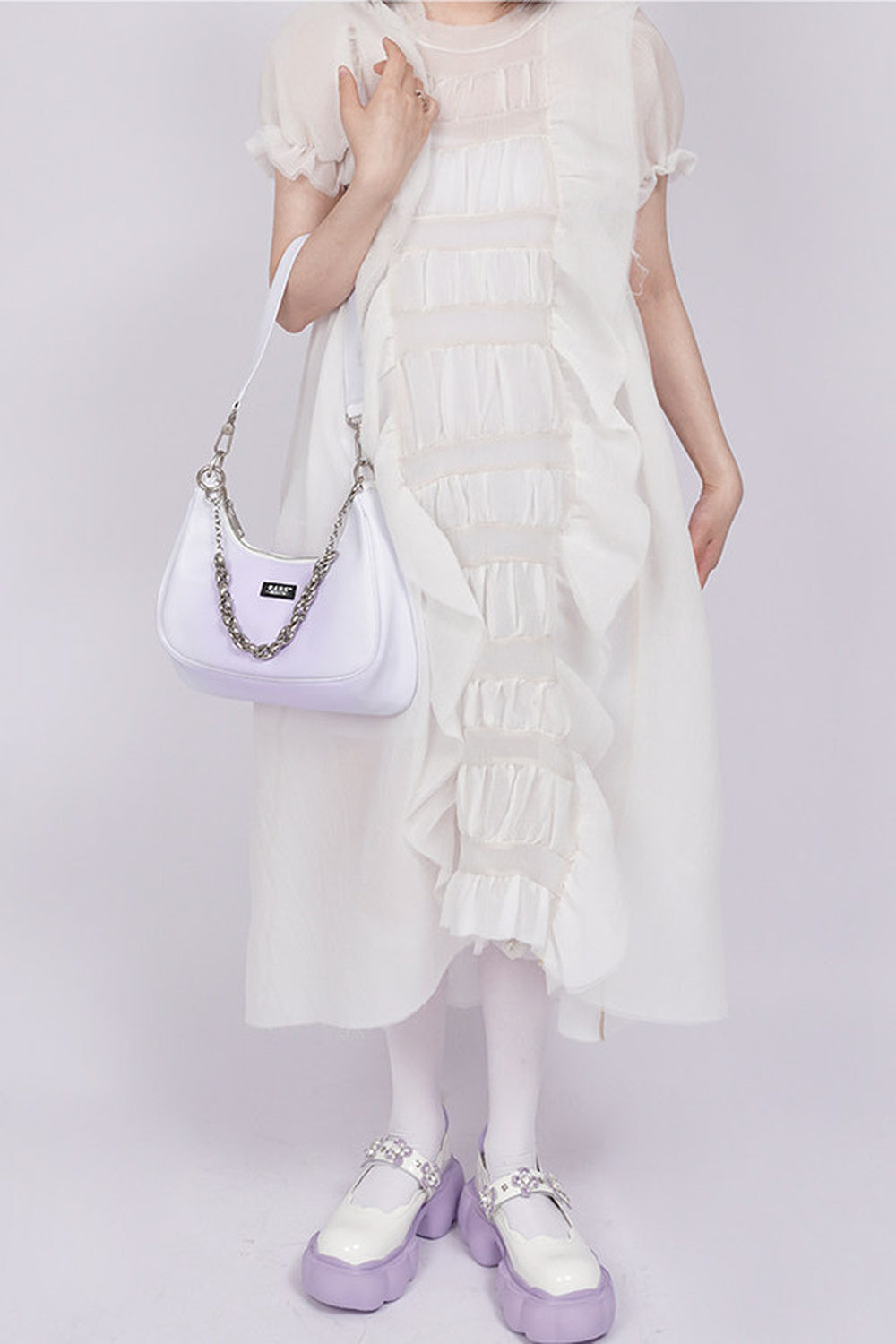 Macaron Graffiti Crossbody Bag