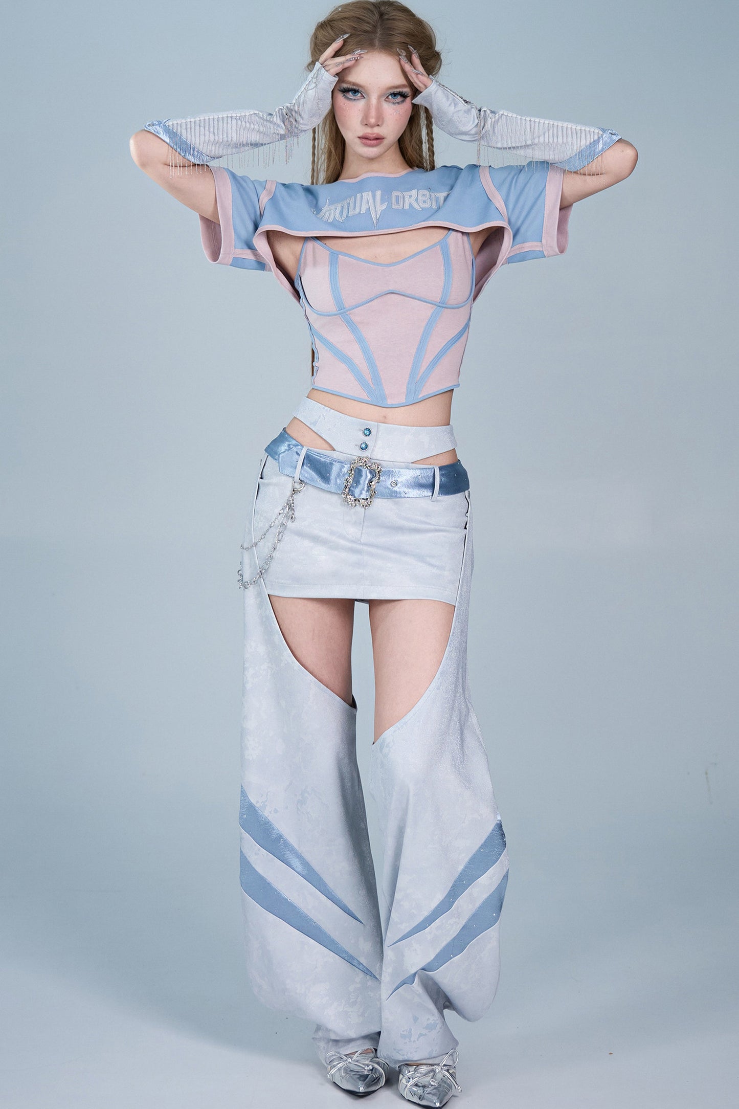 Detachable Cut-out Skirt and Leg Warmers Set-Up