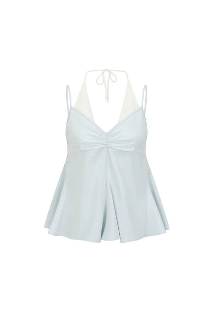 Color-Block Faux Layered Camisole Top