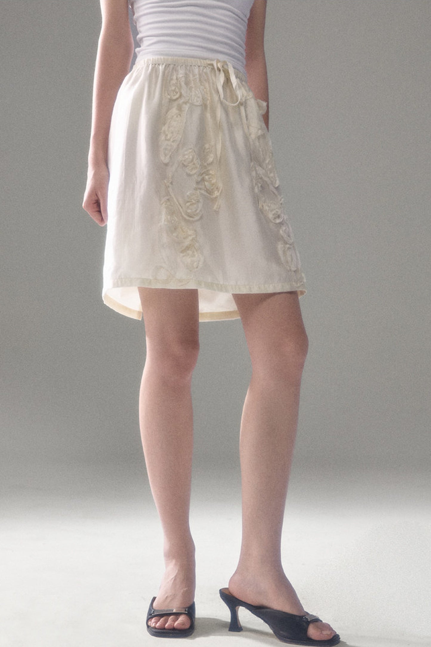 Tencel Acetate Bird Floral Top and Skirt Set-Up