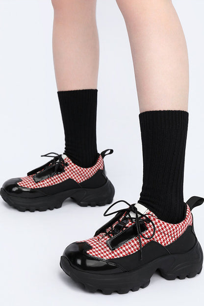College Style Thick-Soled Single Shoes