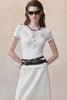 T-shirt Uccello volante - bianco sporco