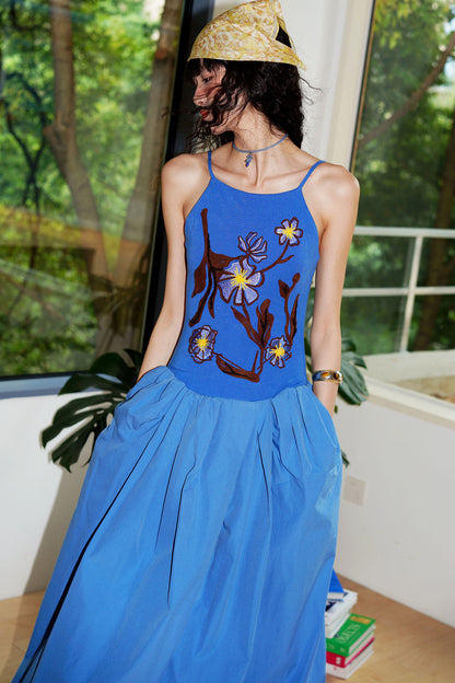3D Embroidered Vacation Dress