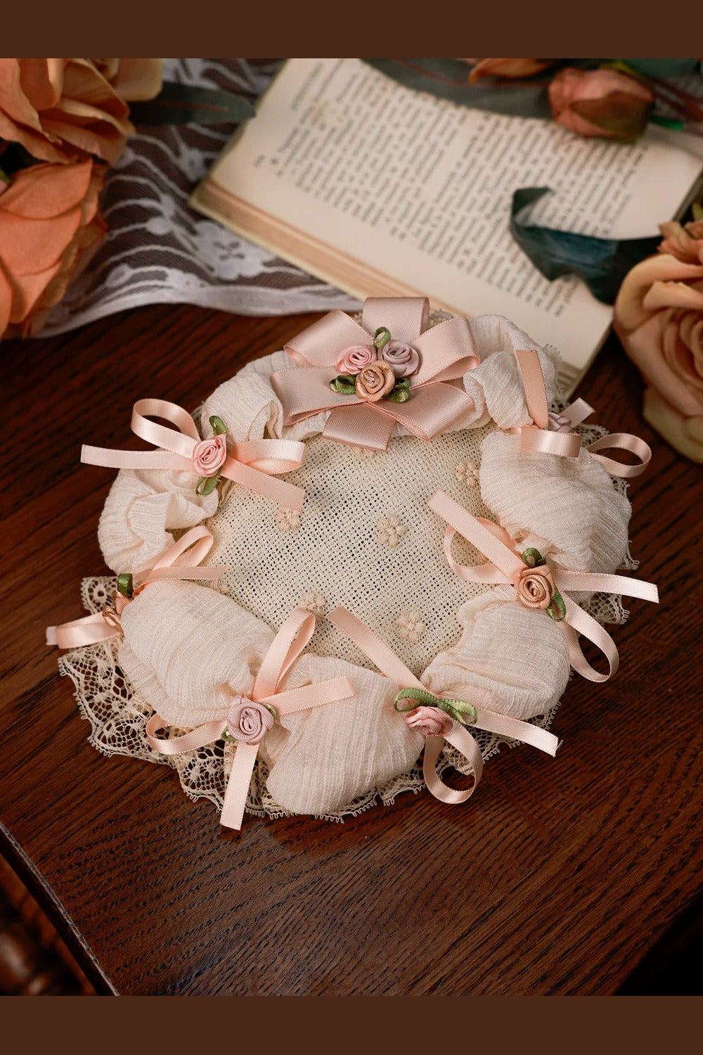 Handmade Lace Bow Hat