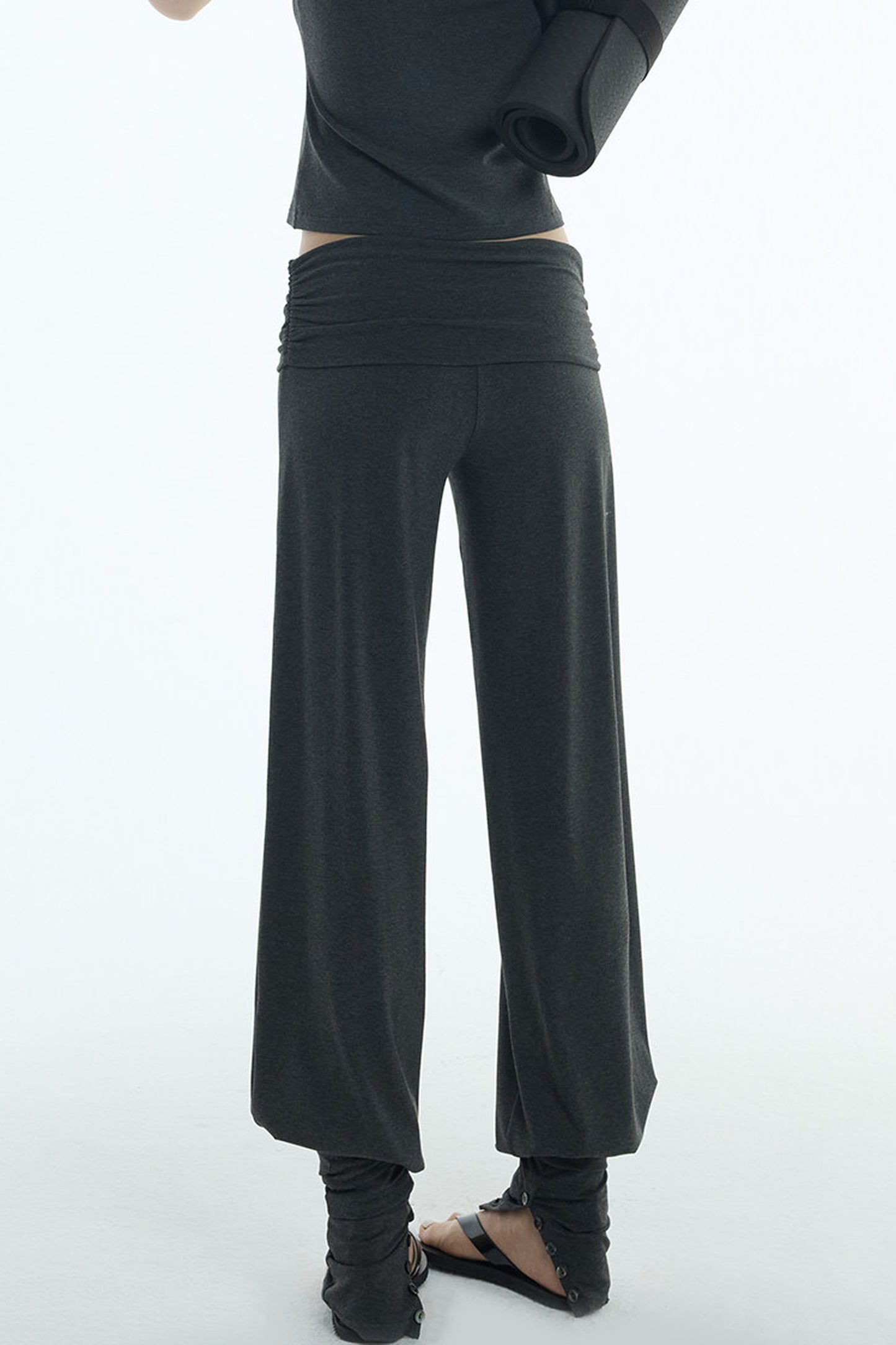 Lyocell One-Shoulder Top And Pants Set-Up