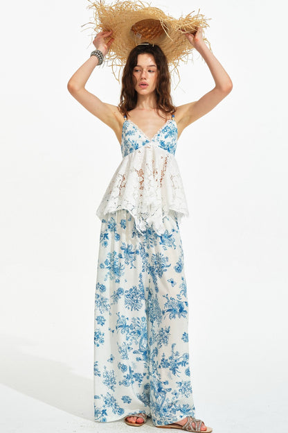 French Hand-Painted Tencel Lace Set-Up