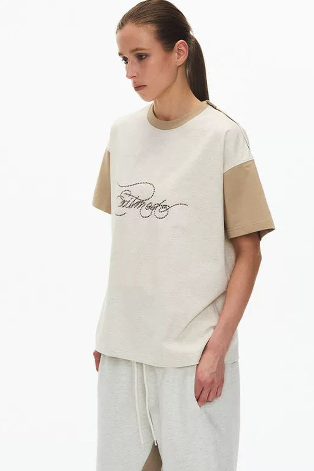 Exitmode Retro Distressed Floral Embroidery T-Shirt