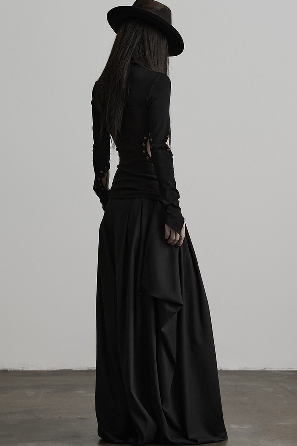 Oversized Multi-Panel Three-Dimensional Tailoring Wide-Leg Pants