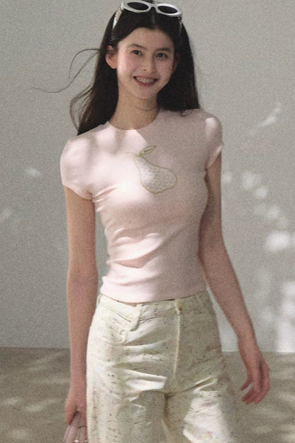 Lace Short Sleeve Top