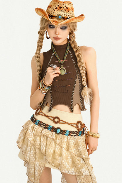 Colorful Braided Rope Necklace