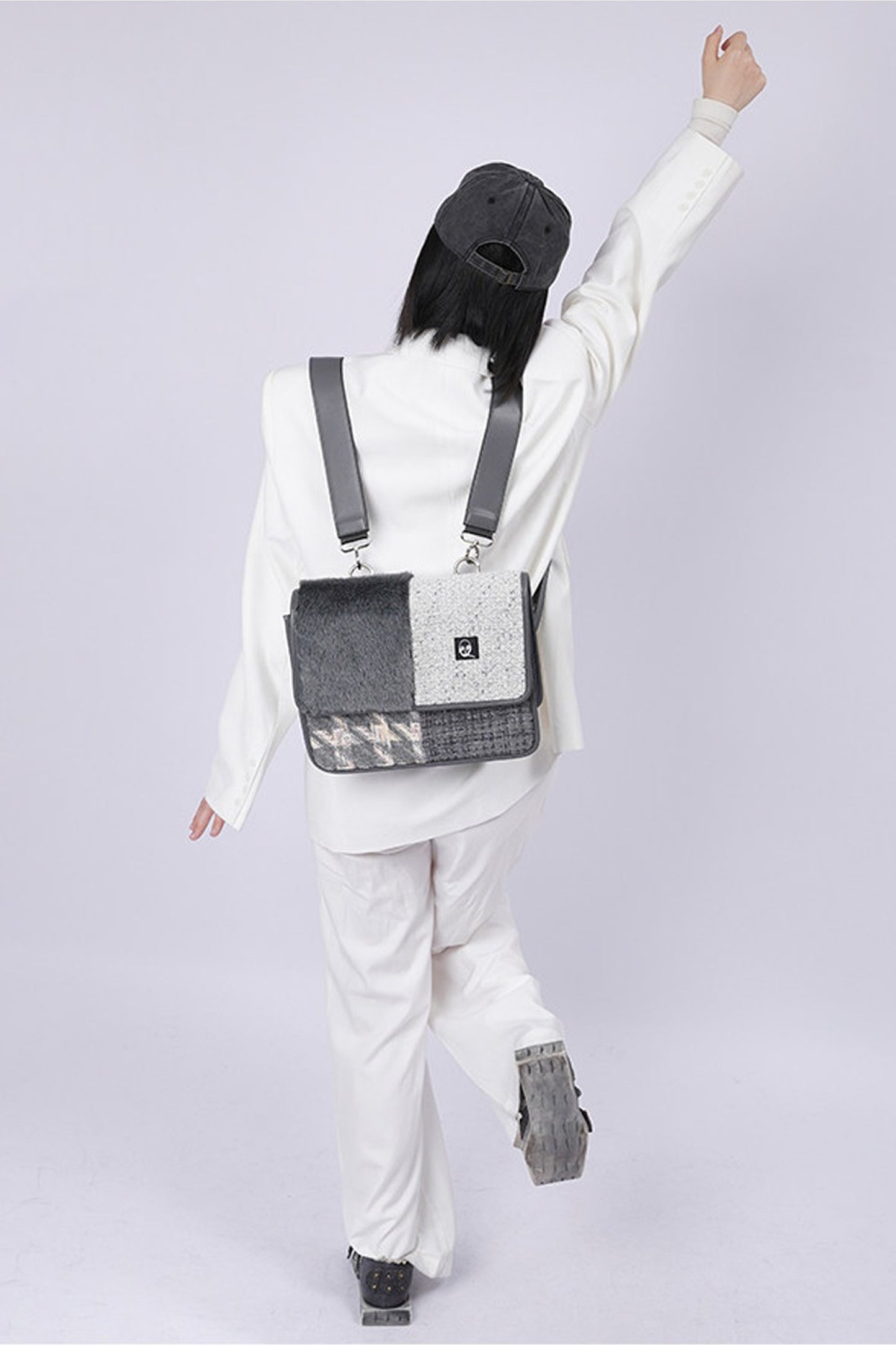 Y2K Color-Blocking Crossbody Bag