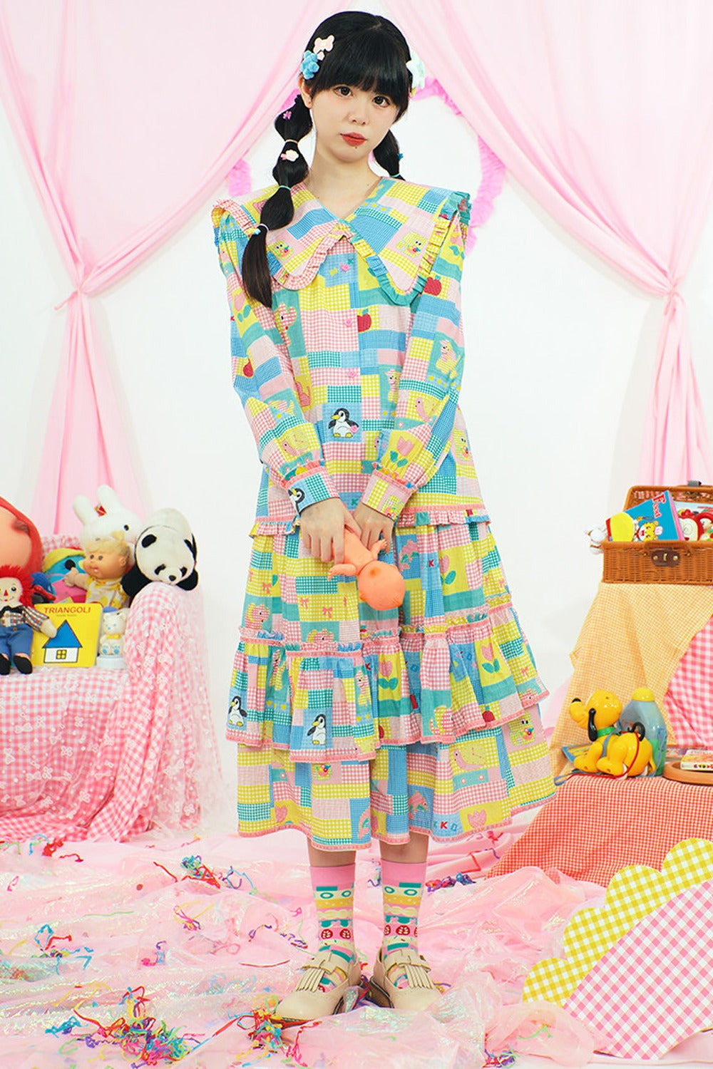 Jupe imprimée de style japonais