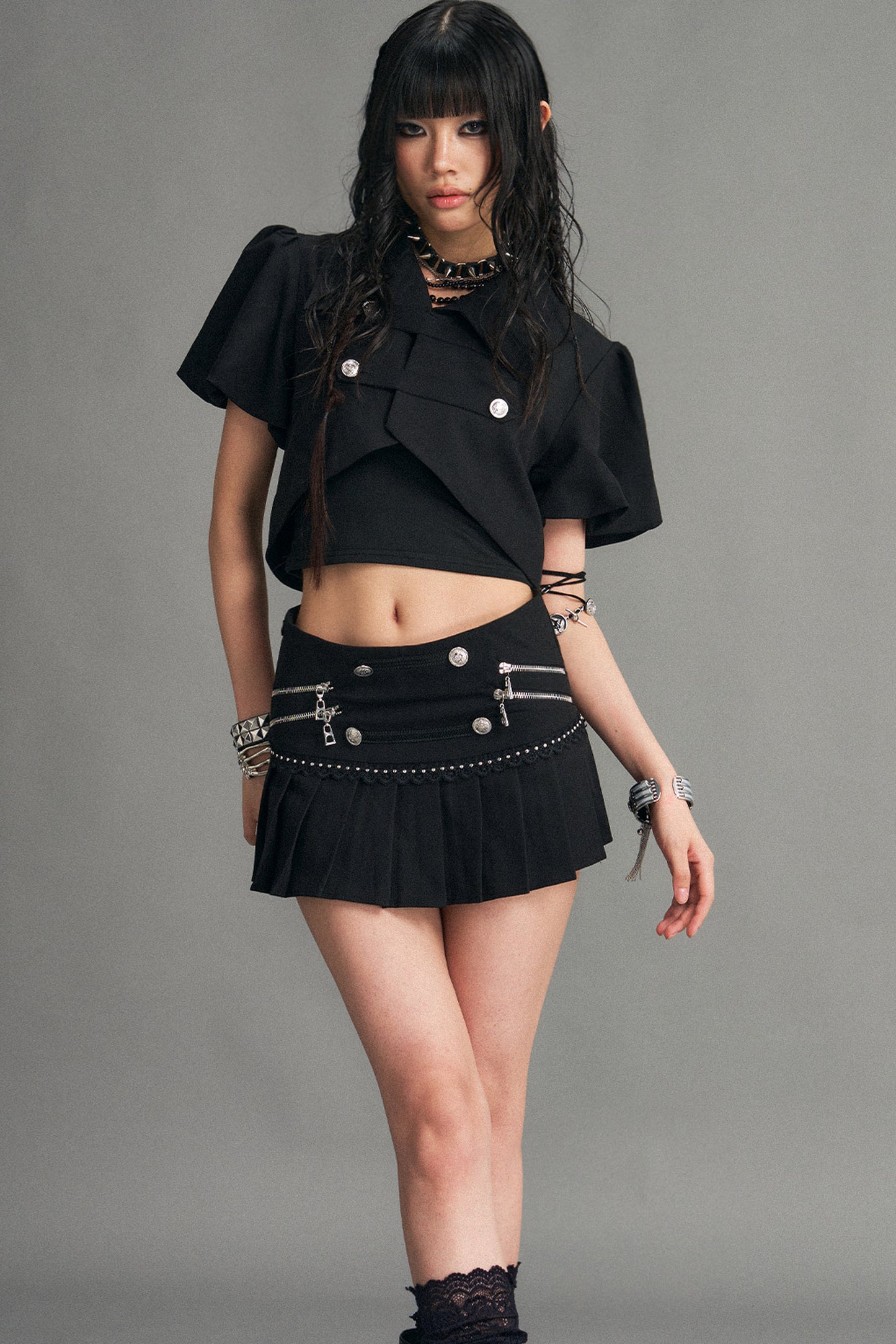 Palace Punk Pleated Skirt