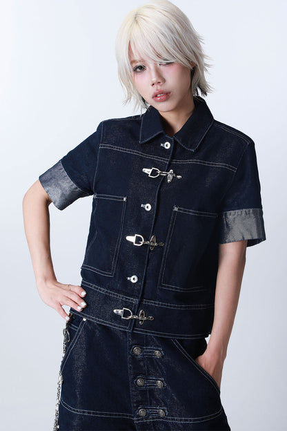Short Sleeve Denim Jacket