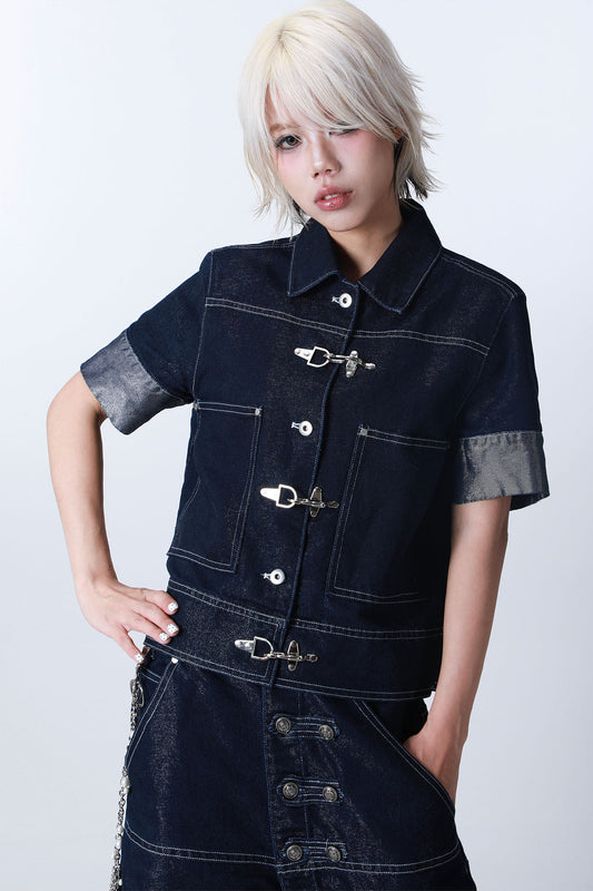 Short Sleeve Denim Jacket