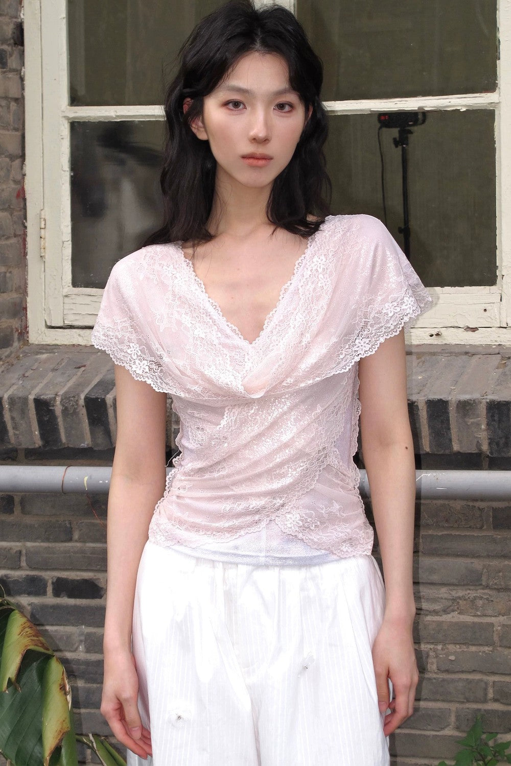 Lace Shimmer Knit Camisole