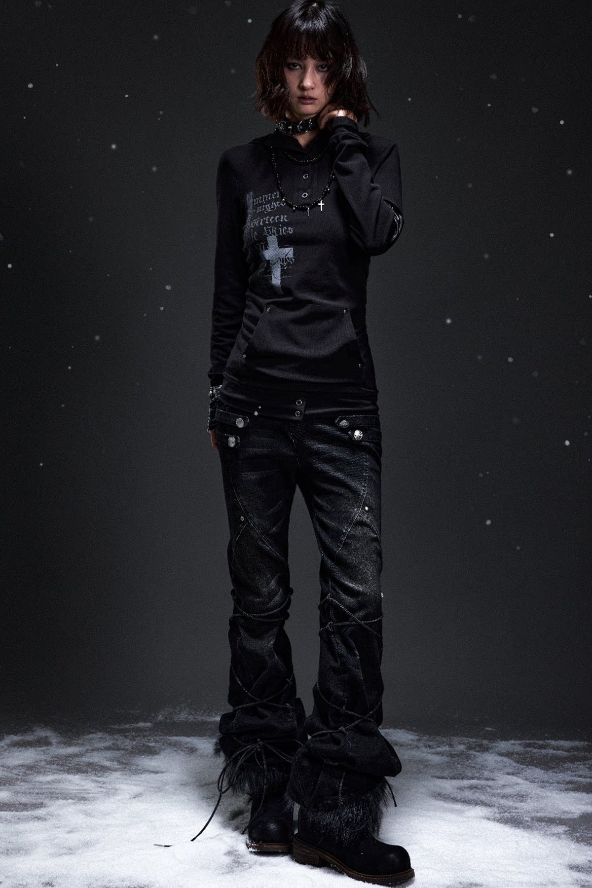 Dark Punk Cross Hoodie